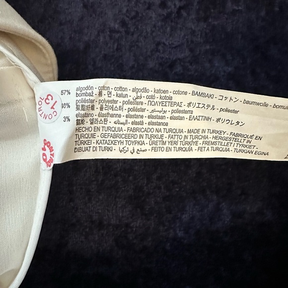 NWOT Zara Cream High-Waisted Shorts with Button Detail - Picture 14 of 14